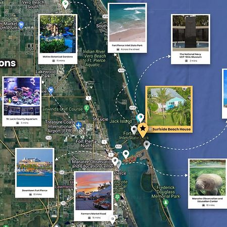 Fort Pierce - 2Bd,2Ba Tropical Surfside Retreat エクステリア 写真